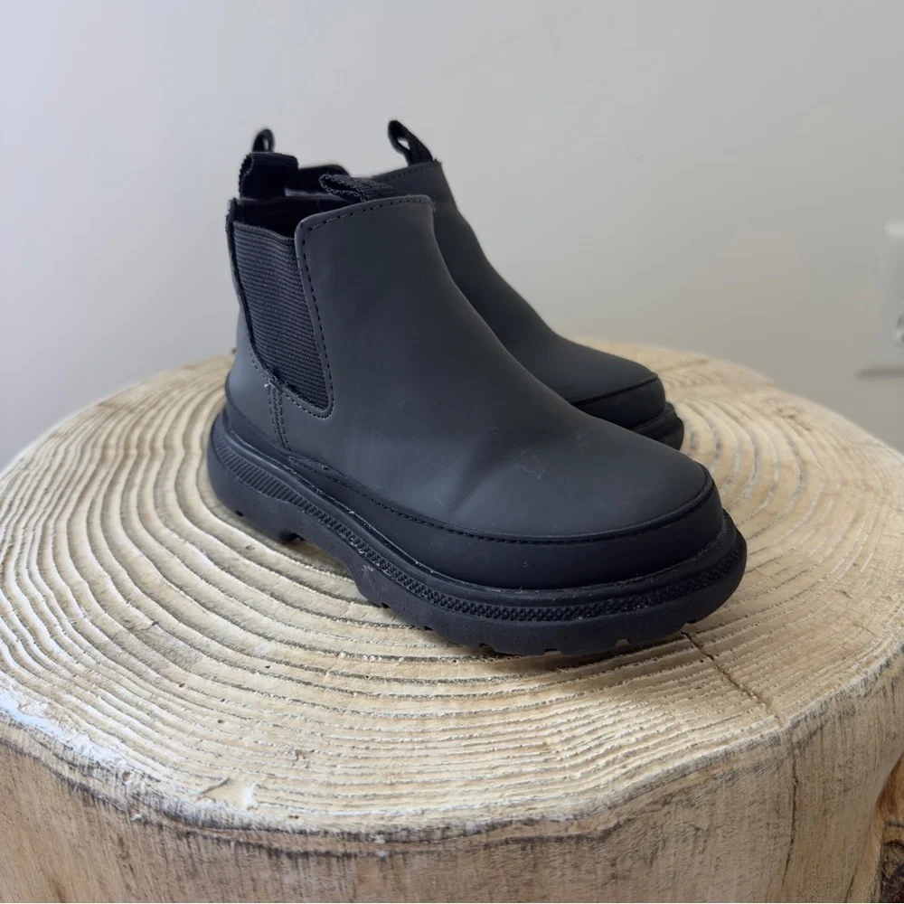 Zara Gray and Black Ankle Toddler Boots EU 24/7.5 US